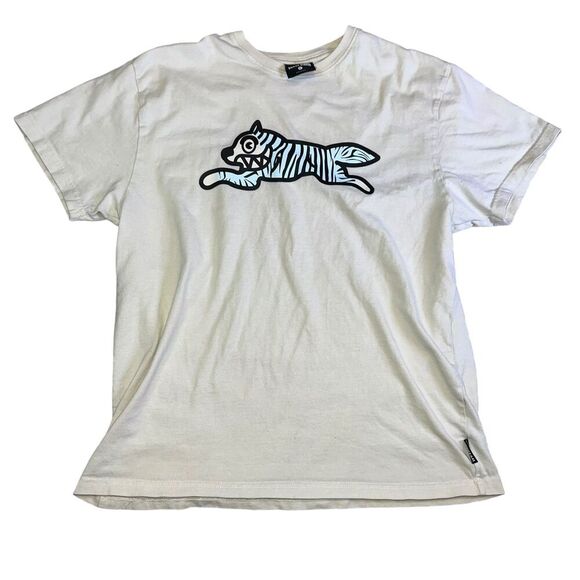 BBC Billionaire Boys Club Ice Cream T Shirt Mens L Running Dog White - Picture 1 of 9